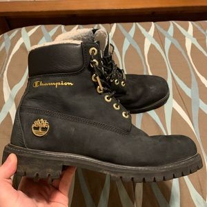 Champion x Timberland boots